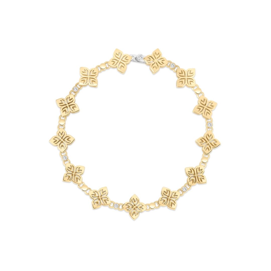 SMALL ARABESQUE FLOWER BRACELET